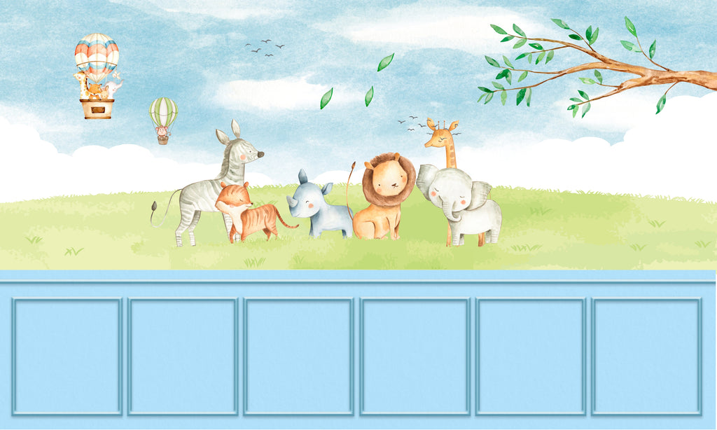 Papel de Parede - Safari Boiserie