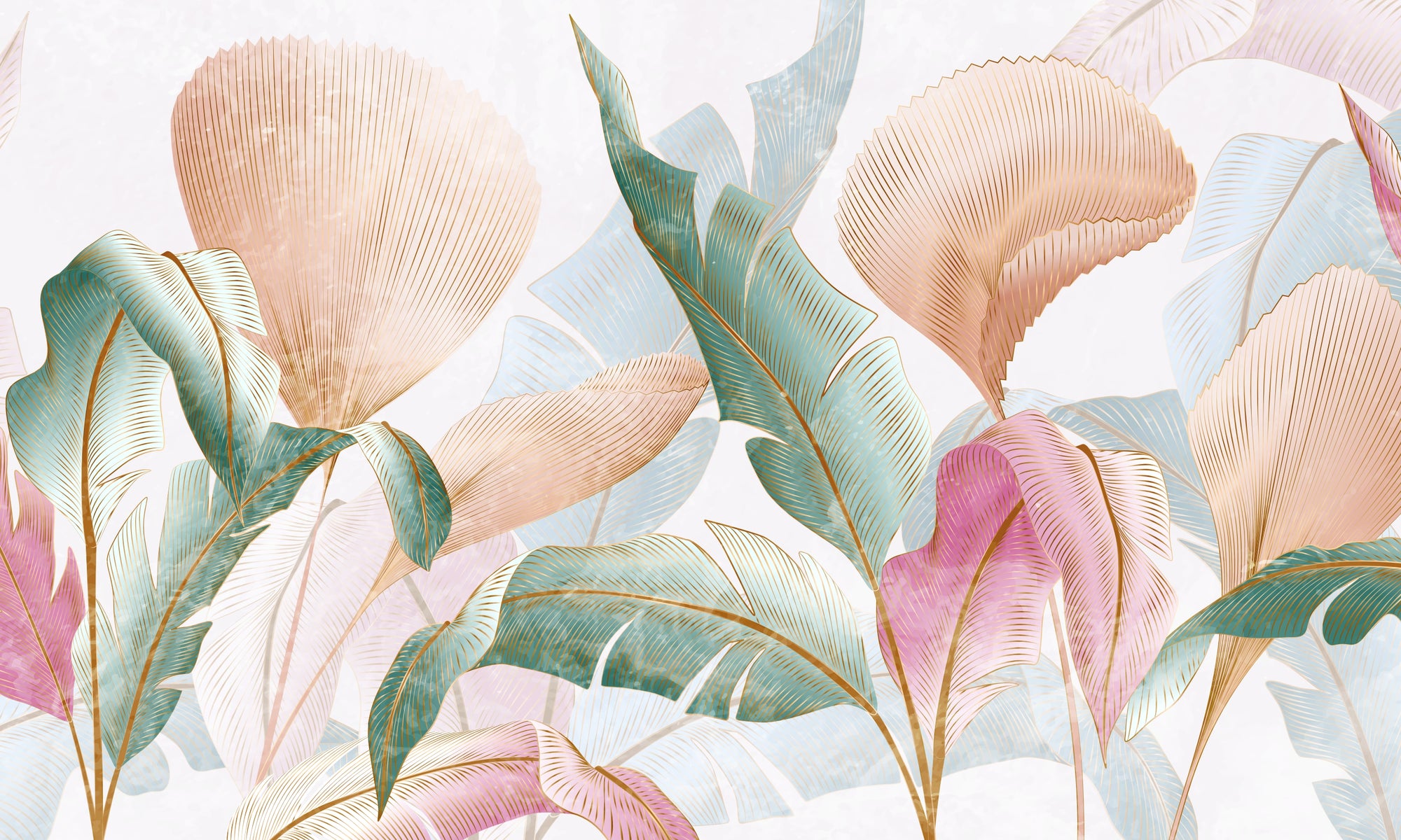 Papel de Parede - Folhagem Serena