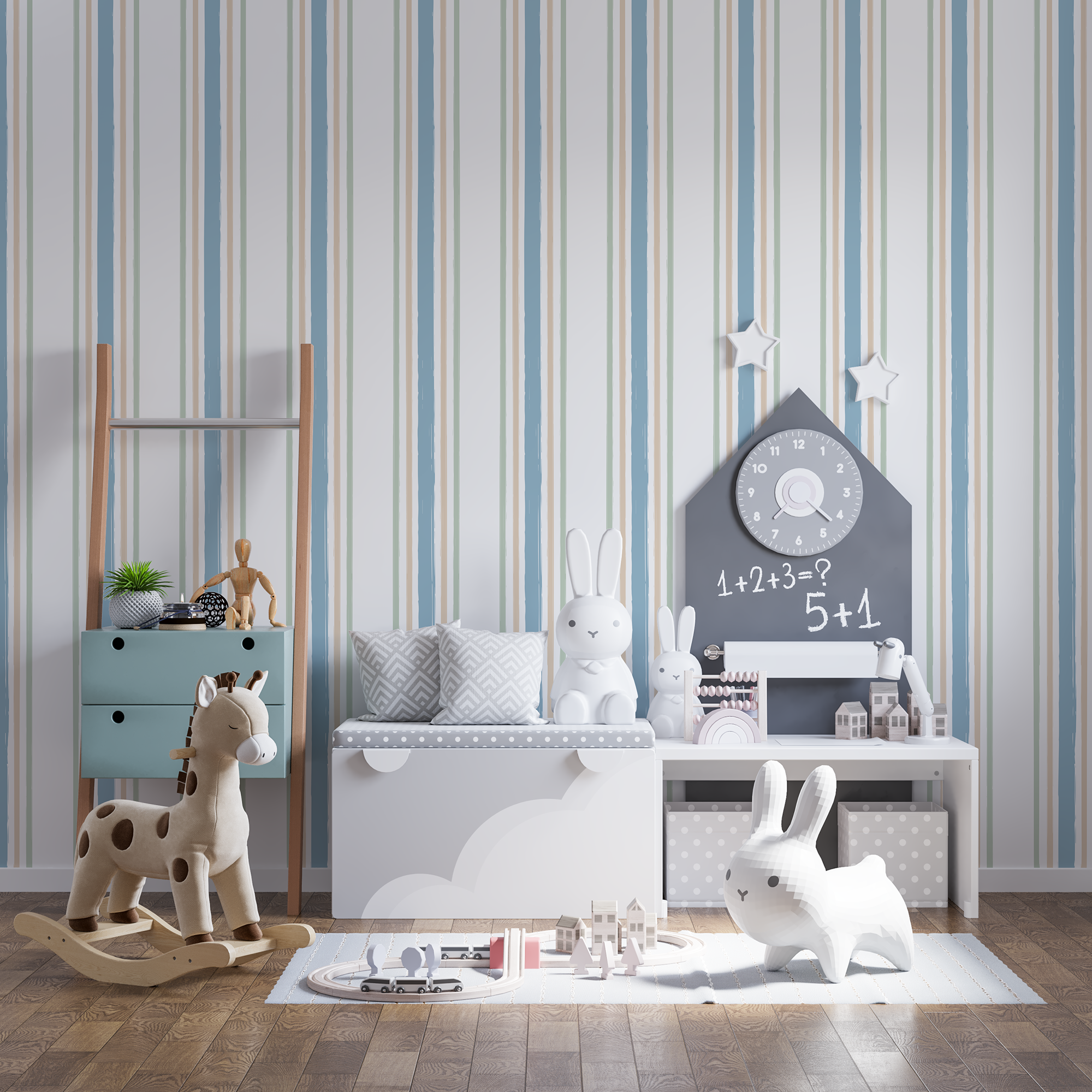 Papel de Parede Ternura em Linhas