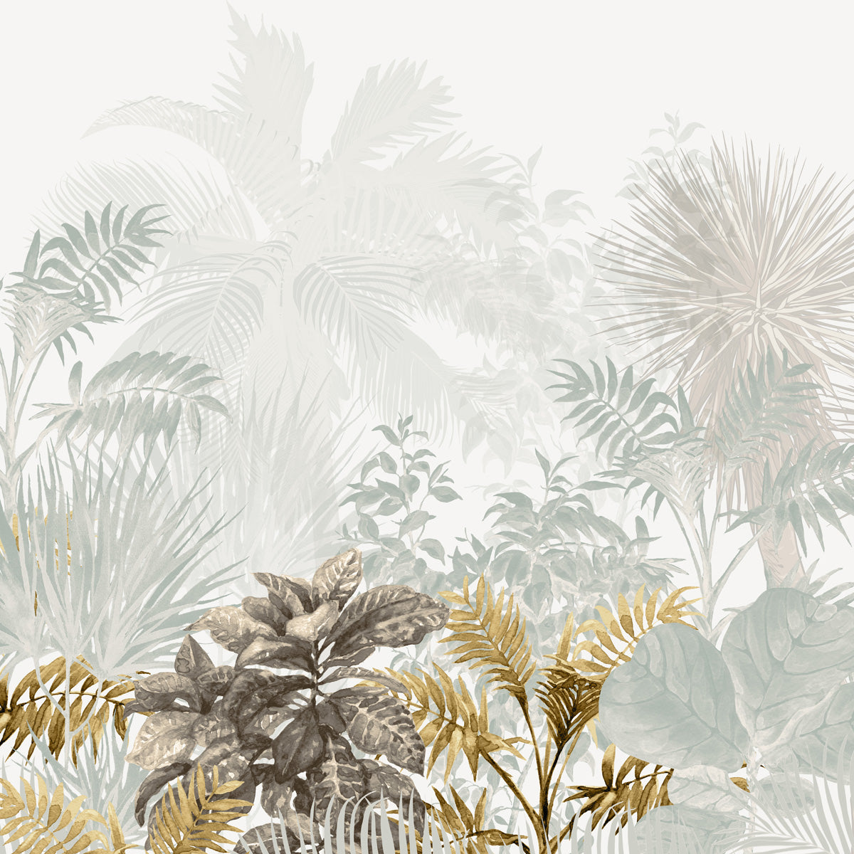 Papel de Parede - Tropical Gold