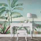 Papel de Parede - Papel de Parede - Plantas Tropicais Praia