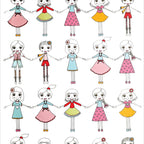 Papel de Parede Adesivo Menina Meninas