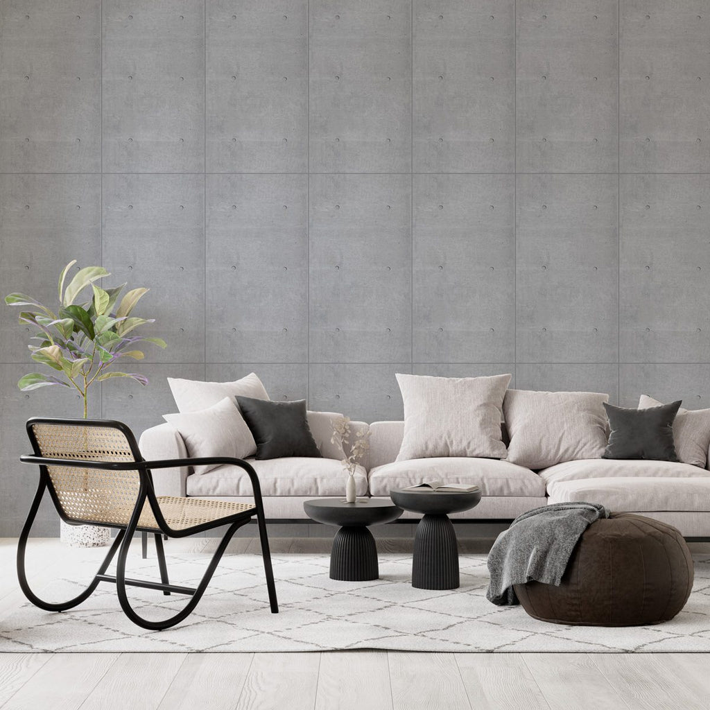 Papel de Parede Adesivo Industrial Cimento Queimado Decor 35