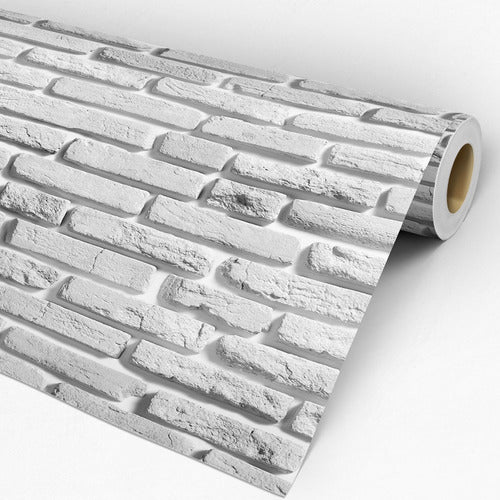 Papel De Parede Adesivo Tijolinho  25