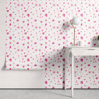 Papel de Parede Adesivo Menina Joaninha Flor
