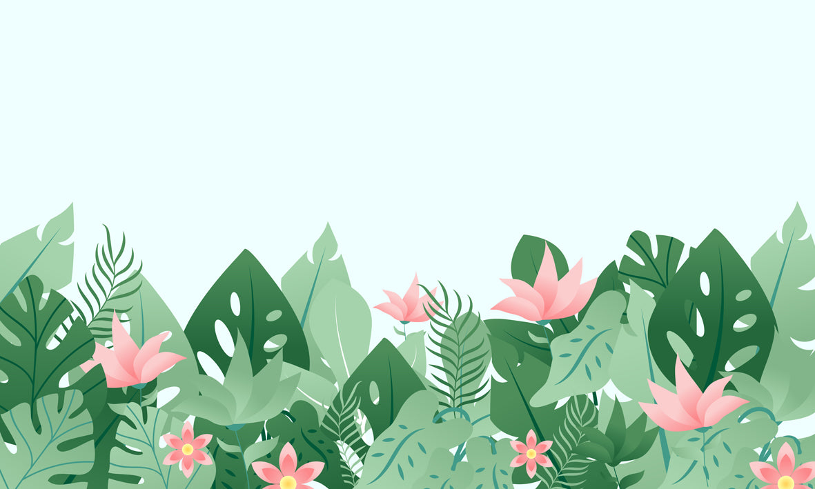 Papel de Parede - Verde em Flor