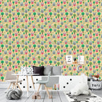 Papel de Parede Adesivo Menino Cantinho Acolhedor das Corujinhas