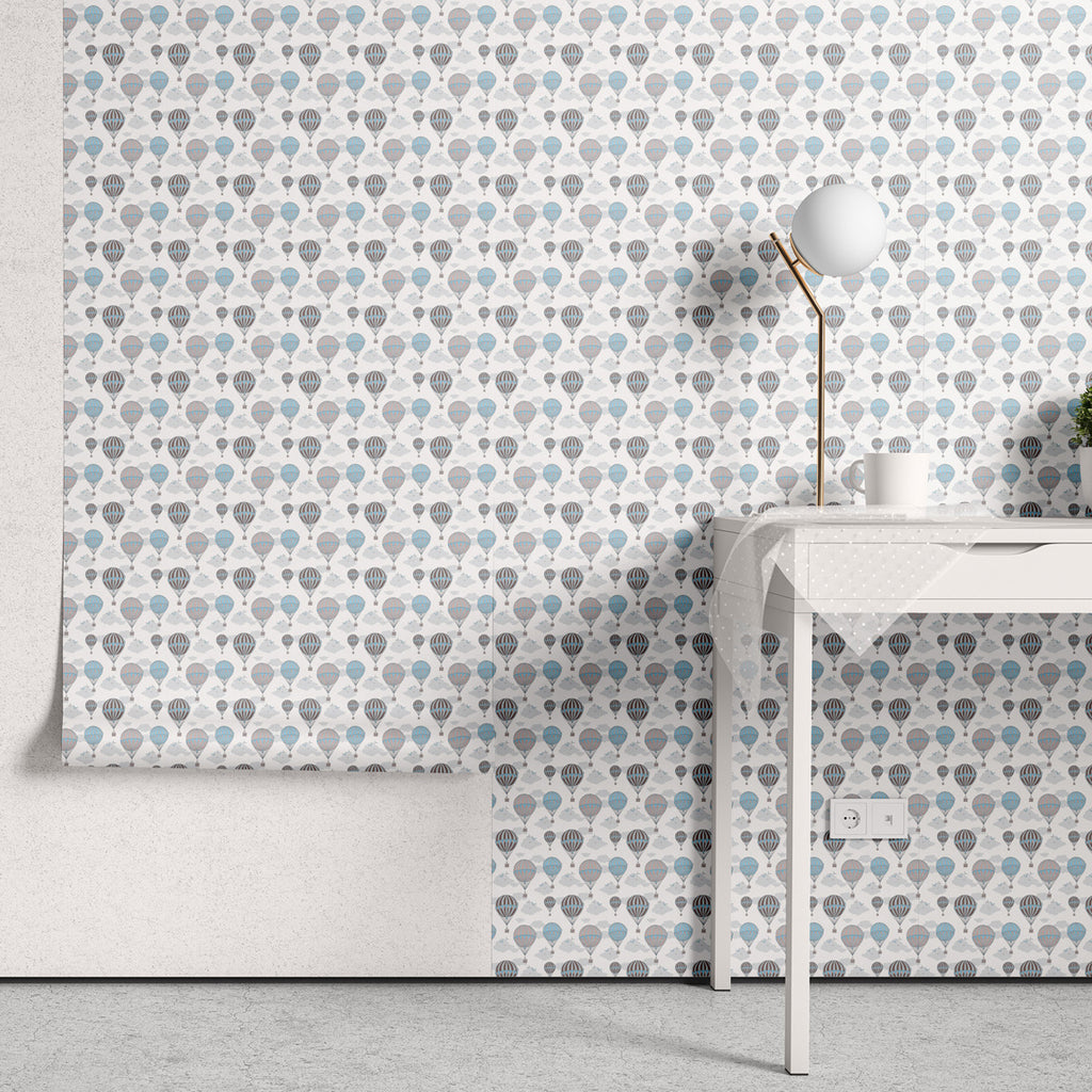 Papel de Parede Adesivo Menino Balão Azul