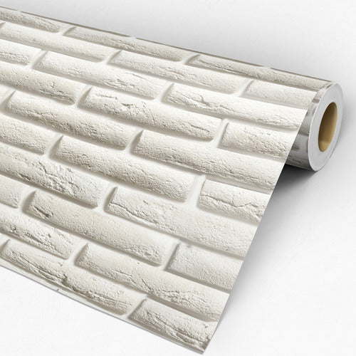 Papel De Parede Adesivo Tijolinho   26
