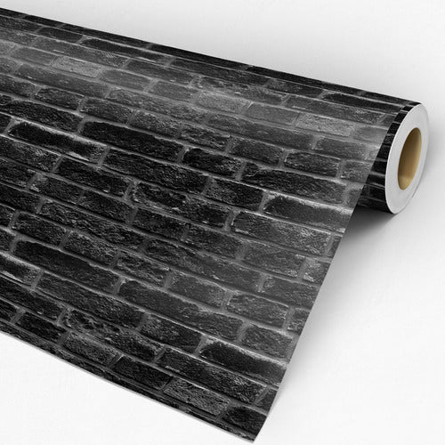 Papel De Parede Adesivo Tijolinho   15