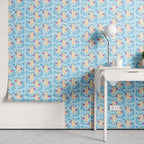 Papel de Parede Adesivo Menina Unicórnio