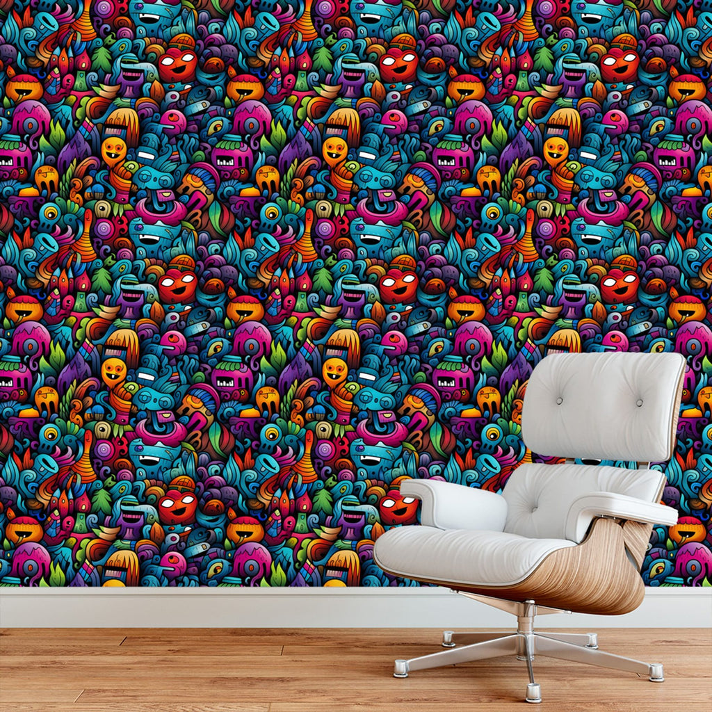 Papel de Parede Adesivo Grafismo Art 2
