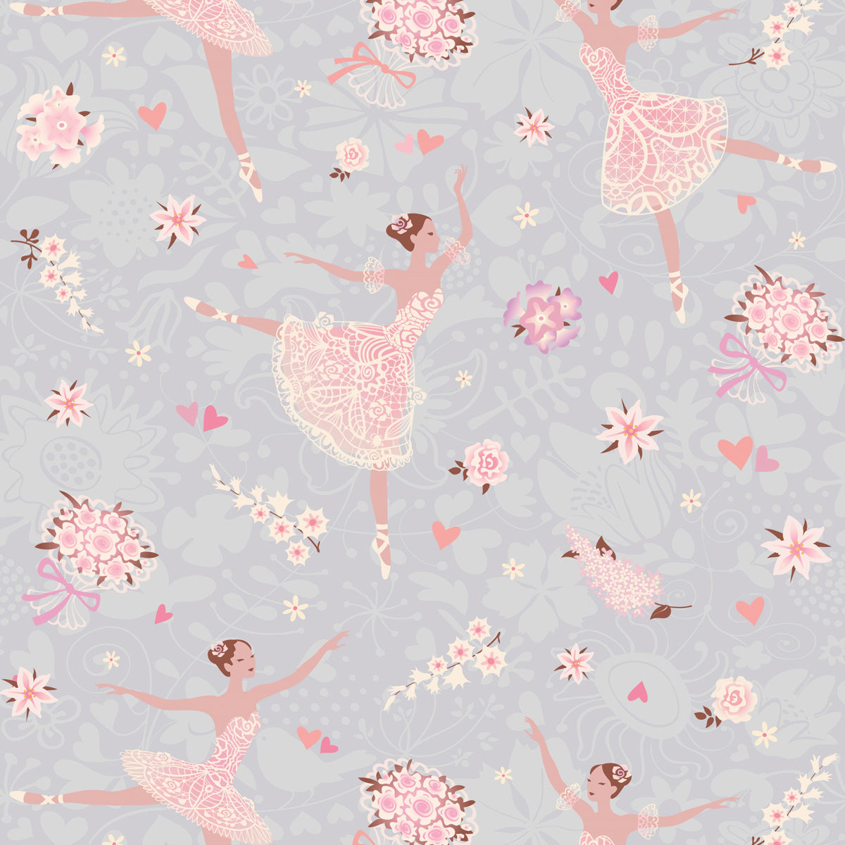 Papel de Parede Adesivo Menina Bailarina 1