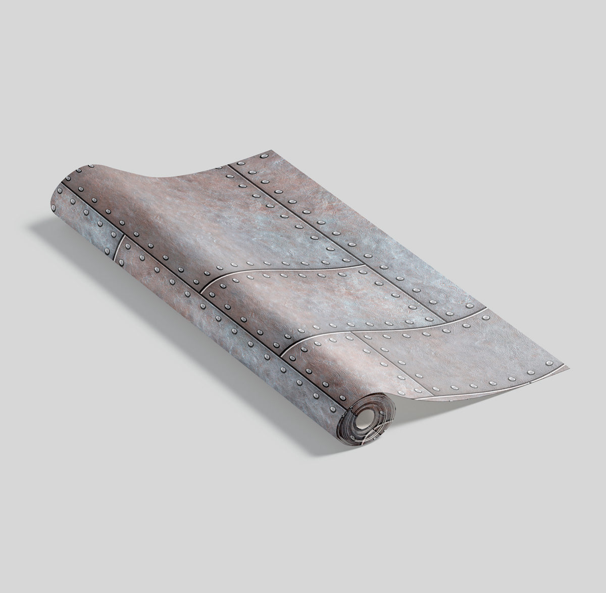 Papel de Parede Adesivo Industrial Metal Rebite Decor 111