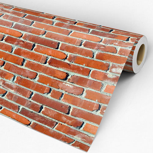 Papel De Parede Adesivo Tijolinho  31
