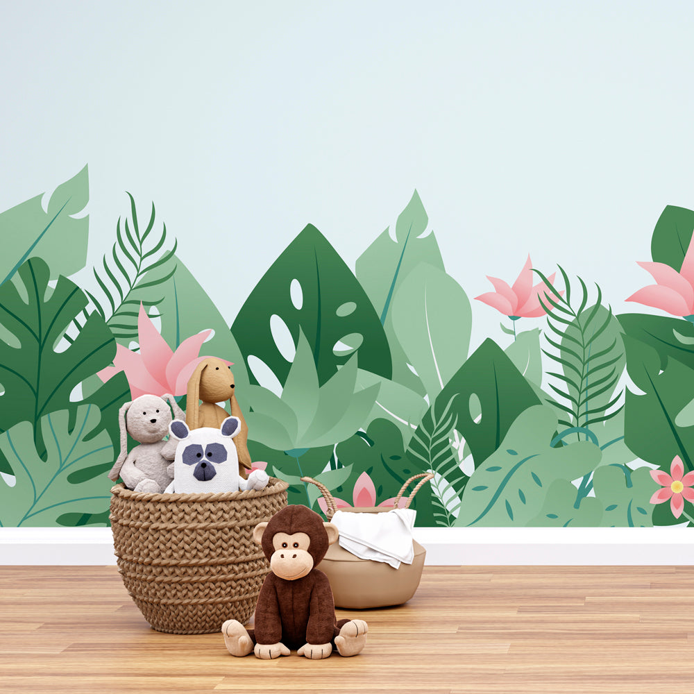Papel de Parede - Verde em Flor