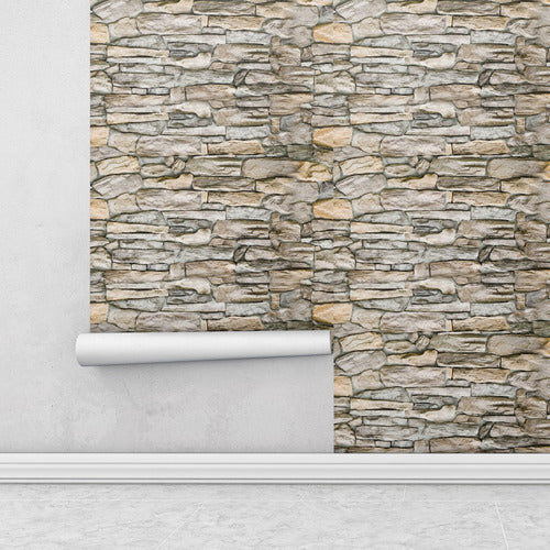 Papel De Parede Adesivo Pedras Rústicas Decor 17