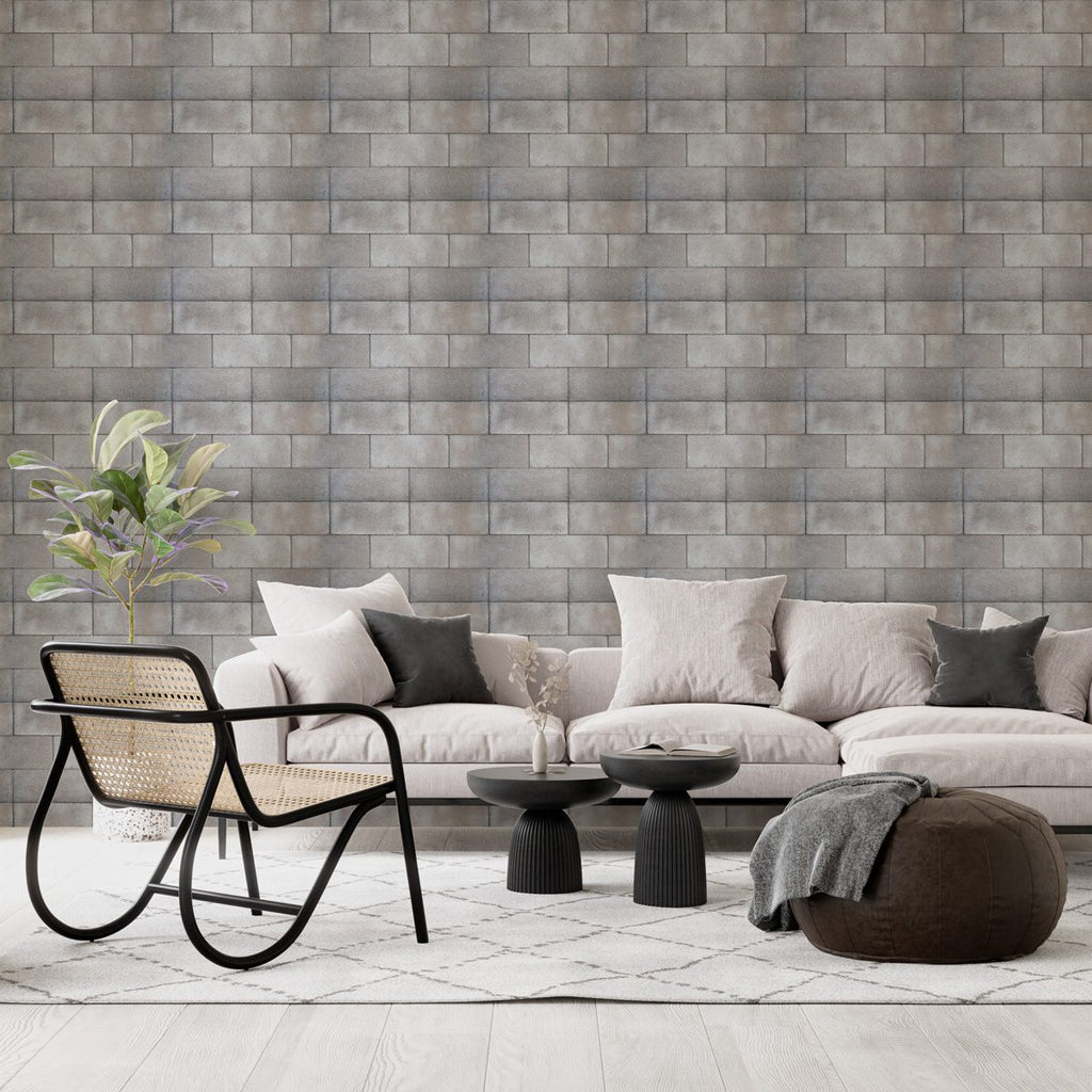 Papel de Parede Adesivo Industrial Tijolo Concreto Decor 38