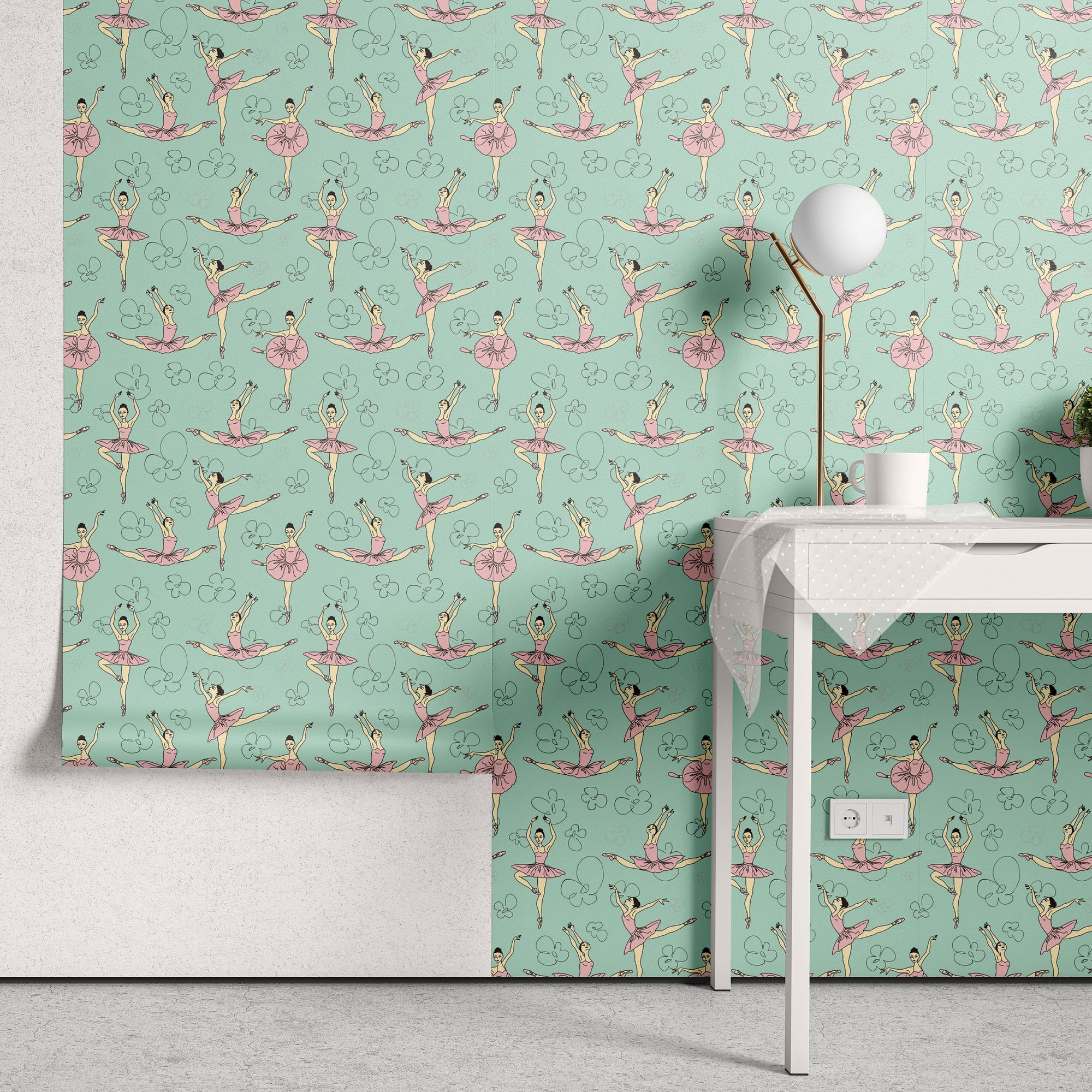 Papel de Parede Adesivo Menina Bailarina 7