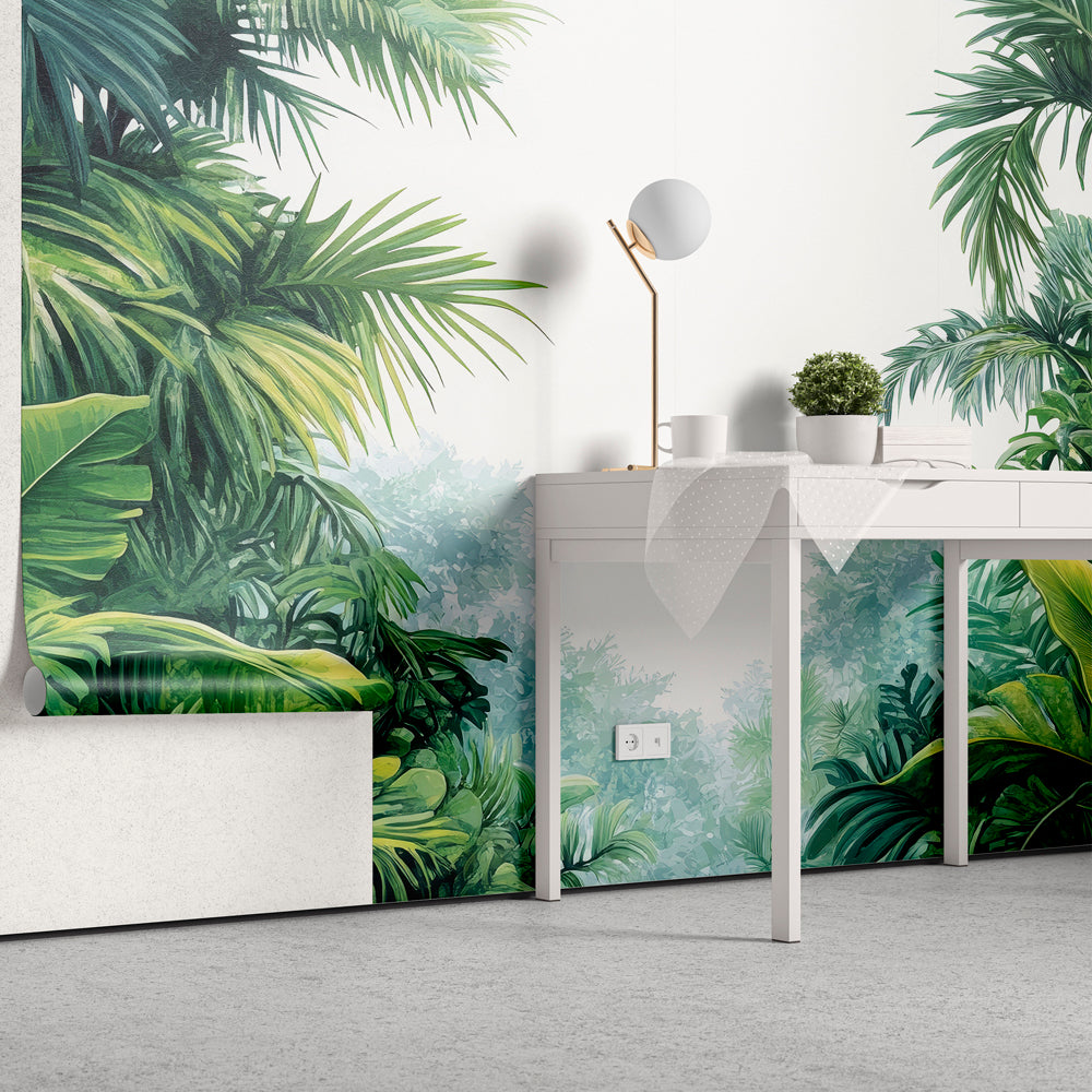 Papel de Parede - Verde Vibrante