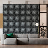 Papel de Parede Adesivo Industrial Metal Rebite Decor 110