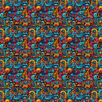 Papel de Parede Adesivo Grafismo Art 5