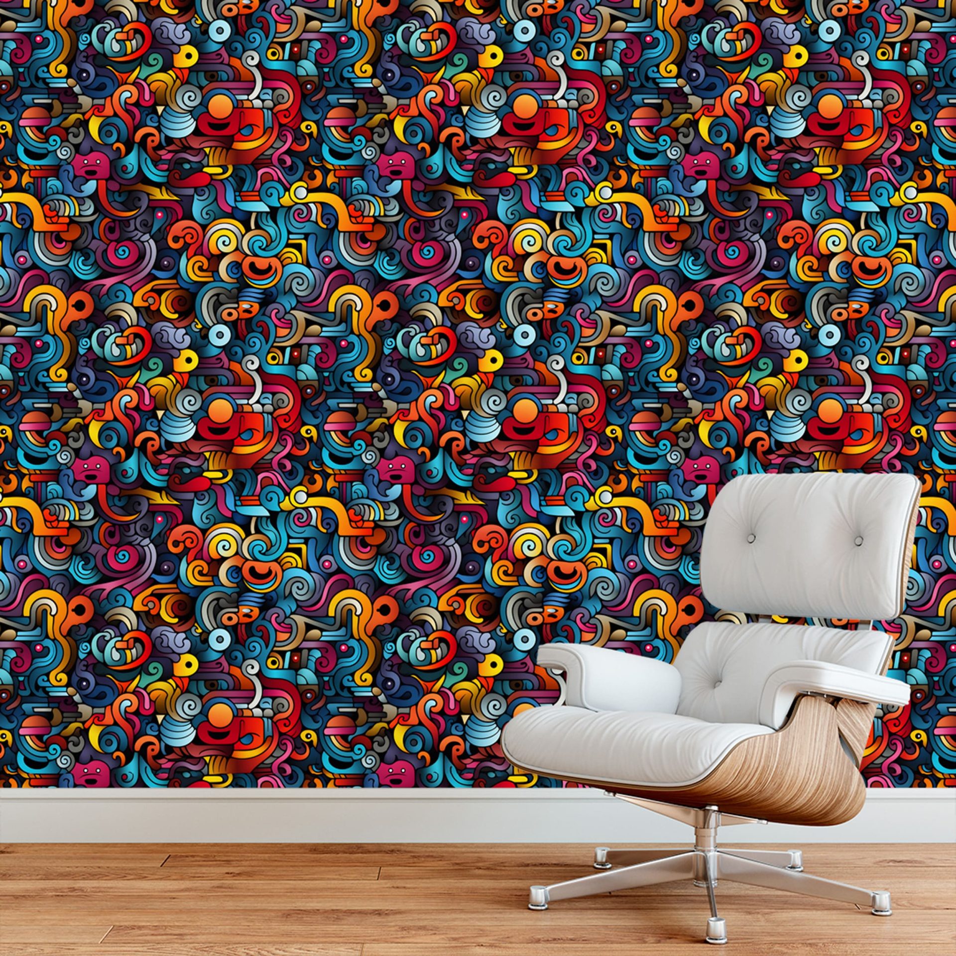 Papel de Parede Adesivo Grafismo Art 10