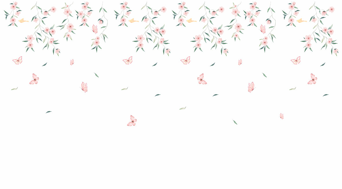 Papel de Parede - Sonho Floral em Aquarela