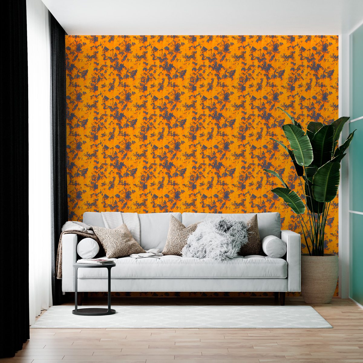 Papel de Parede Adesivo Industrial Metal Ferrugem Decor 112