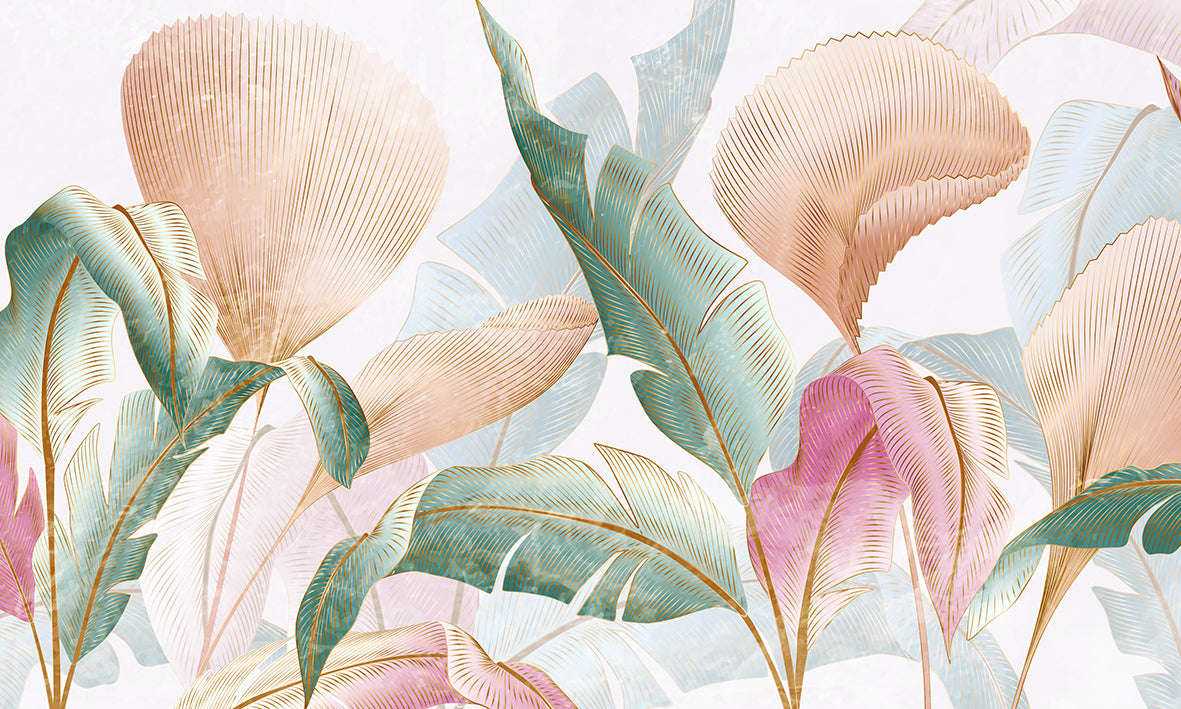Papel de Parede - Jardim de Folhagens