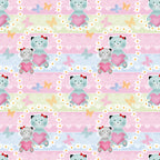 Papel de Parede Adesivo Menina Gatinhos