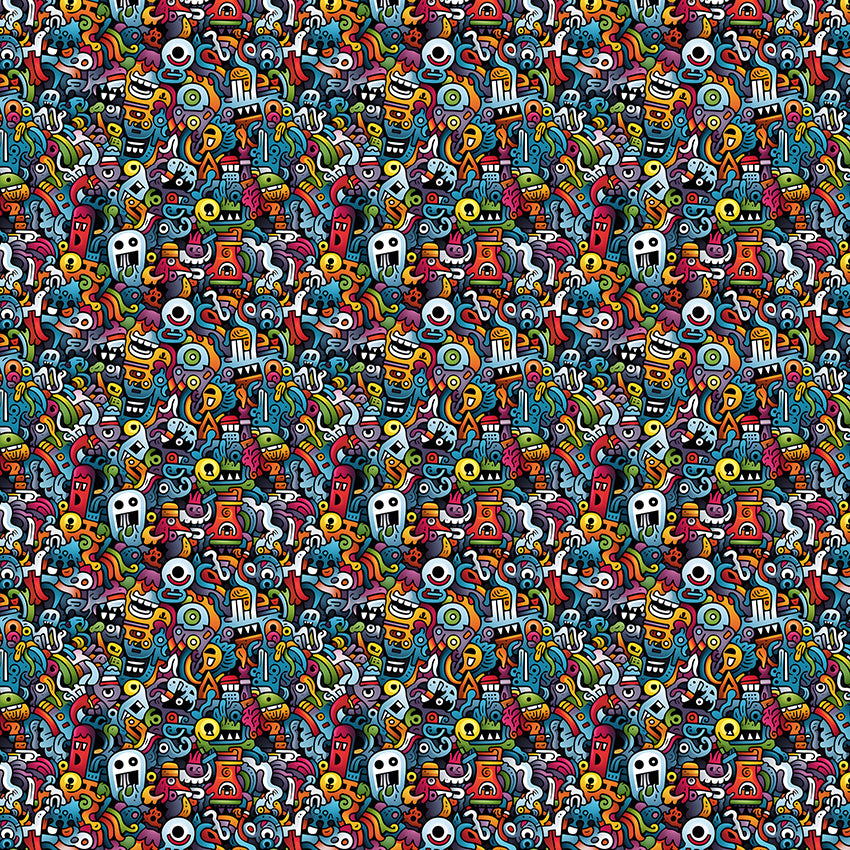 Papel de Parede Adesivo Grafismo Art 3