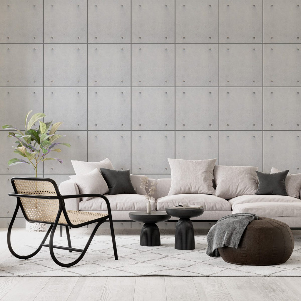 Papel de Parede Adesivo Industrial Cimento Queimado Decor 37