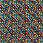 Papel de Parede Adesivo Grafismo Art 1