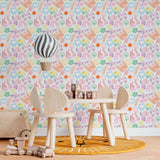 Papel de Parede Adesivo Menino Desenhos a Mão