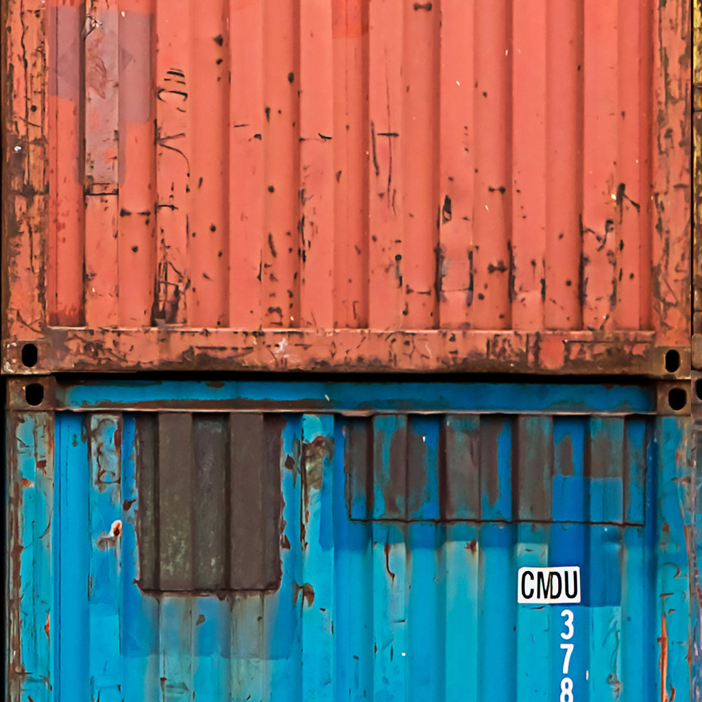 Papel de Parede Adesivo Industrial Container Decor 60