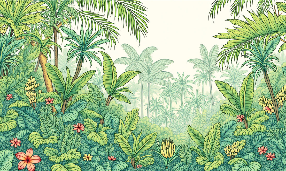 Papel de Parede - Verde Sereno