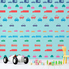 Papel de Parede Adesivo Menino Comboio das Cores