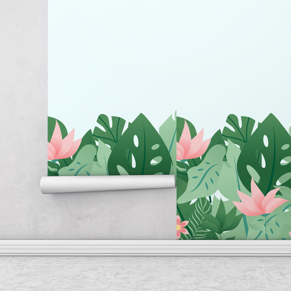 Papel de Parede - Verde em Flor