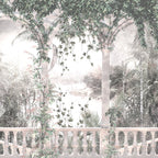 Papel de Parede Adesivo Floresta Tropical Arco Romano