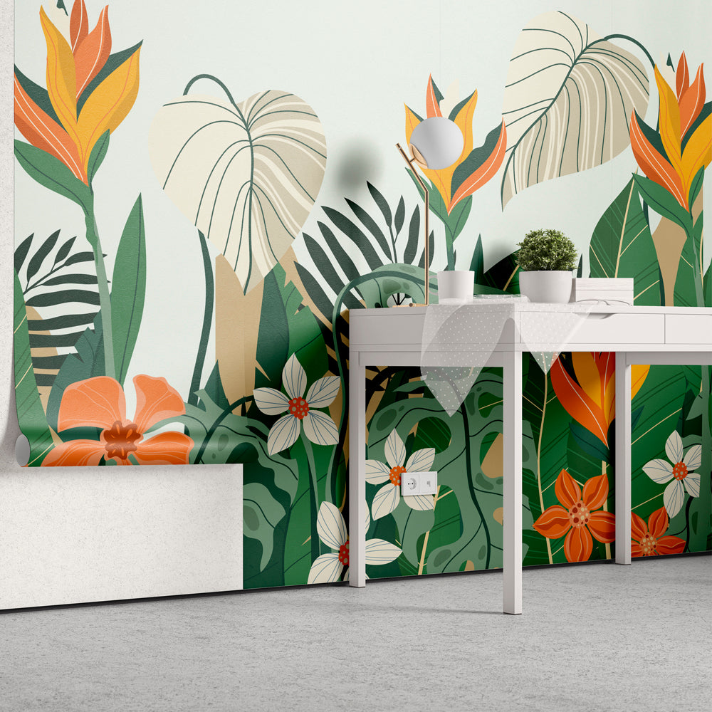Papel de Parede - Jardim de Plantas