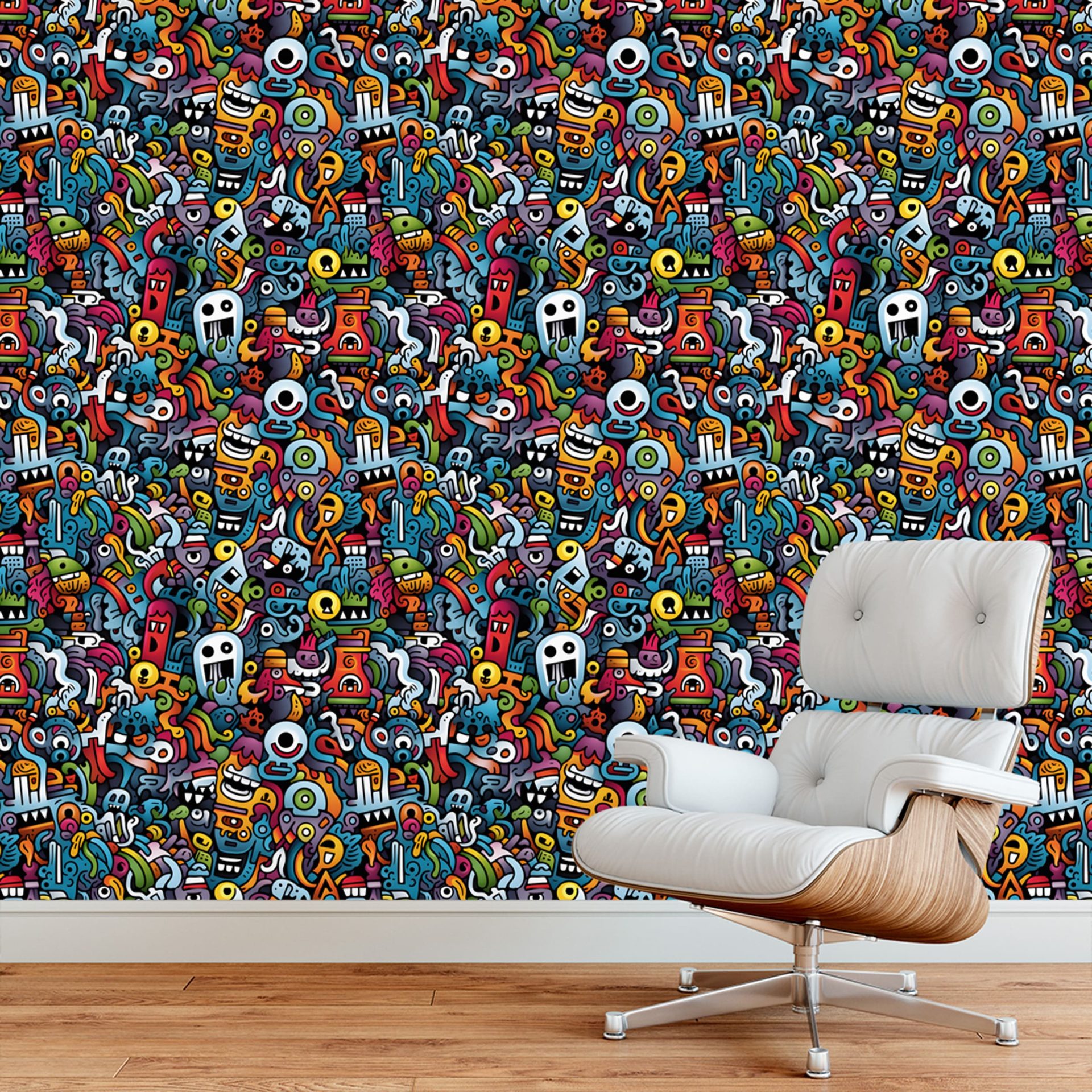 Papel de Parede Adesivo Grafismo Art 3