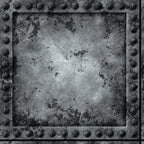 Papel de Parede Adesivo Industrial Metal Rebite Decor 110