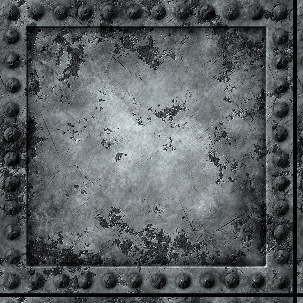 Papel de Parede Adesivo Industrial Metal Rebite Decor 110