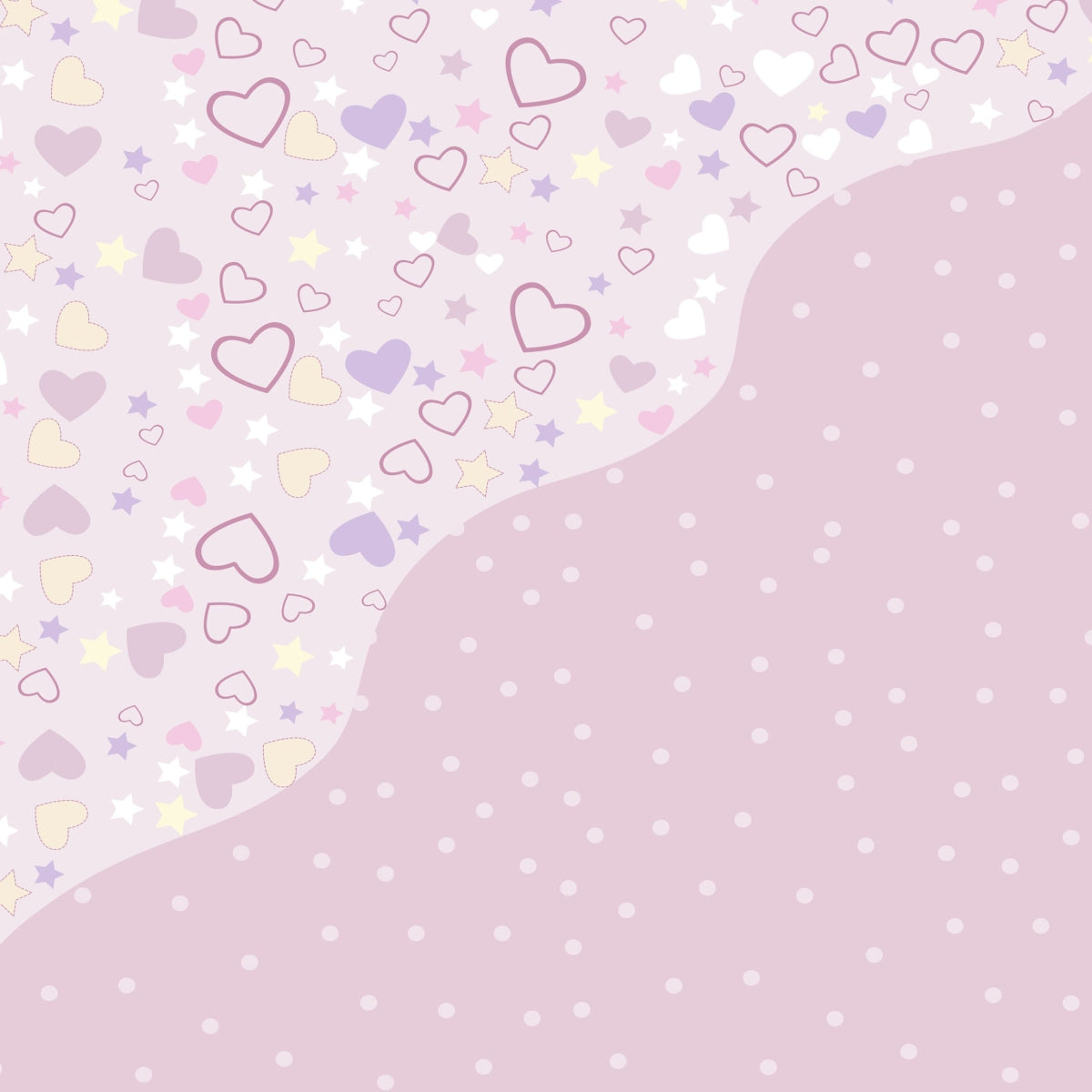 Papel de Parede Adesivo Menina Coração Lilás