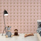 Papel de Parede Adesivo Menina Ursinho 2