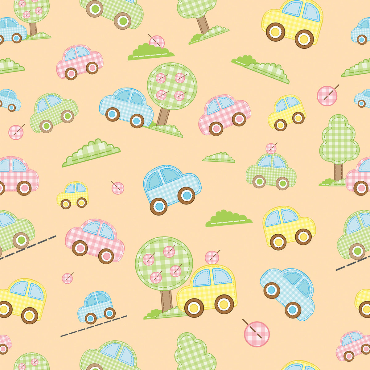 Papel de Parede Adesivo Menino Carro e Árvore