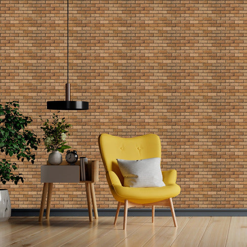 Papel De Parede Adesivo Tijolinho   02